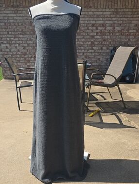 YITTY Charcoal Strapless Maxi Dress